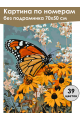 Картина по номерам без подрамника «Бабочка» 70x50 см