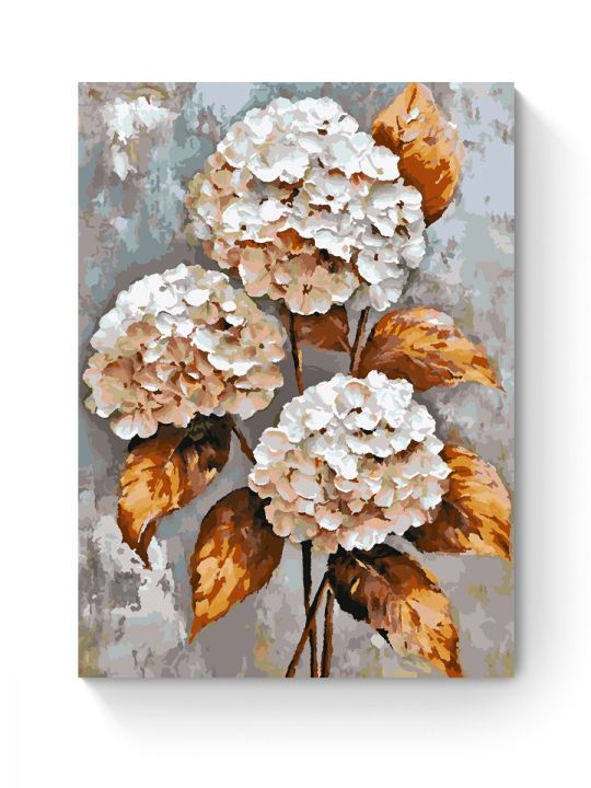Картина по номерам на подрамнике «Гортензия» 70x50 см