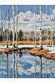 Картина по номерам на подрамнике «Ранняя весна» 70x50 см