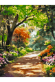 Картина по номерам на подрамнике «Дивный сад» 70x50 см