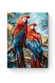 Картина по номерам на подрамнике «Попугаи Ара» 35x25 см