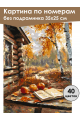 Картина по номерам без подрамника «Осенний уют» 35x25 см