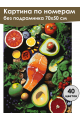 Картина по номерам без подрамника «Микс вкусов» 70x50 см