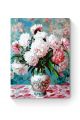 Картина по номерам на подрамнике «Букет пионов» 70x50 см