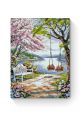 Картина по номерам на подрамнике «Весенний парк» 70x50 см