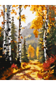 Картина по номерам без подрамника «Осенний лес» 25x20 см