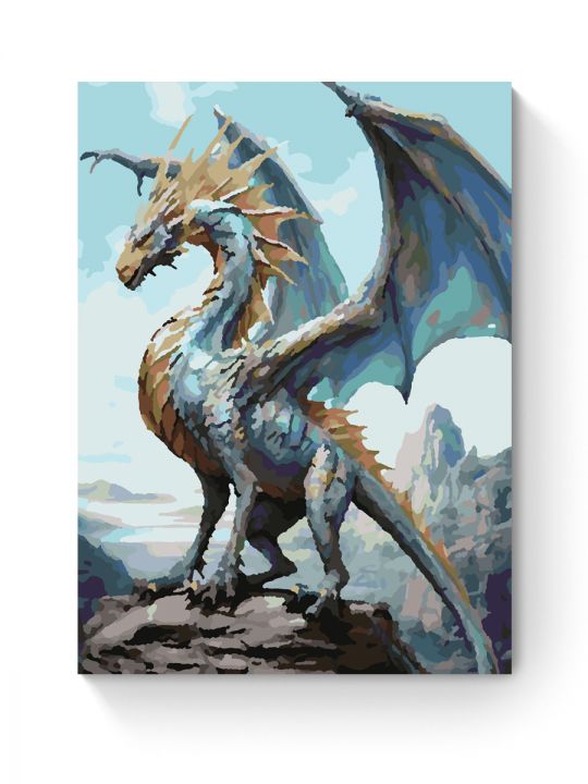 Картина по номерам на подрамнике «Дракон» 25x20 см