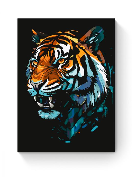 Картина по номерам на подрамнике «Тигр-арт» 35x25 см