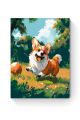 Картина по номерам на подрамнике «Милый корги» 25x20 см