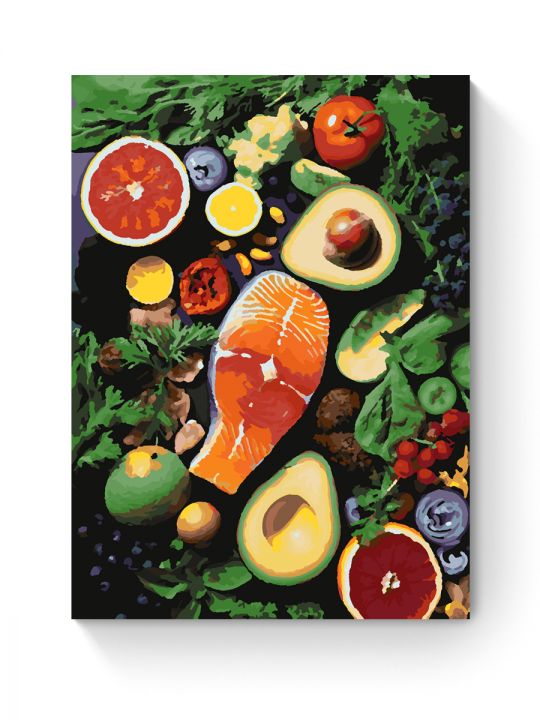 Картина по номерам на подрамнике «Микс вкусов» 35x25 см
