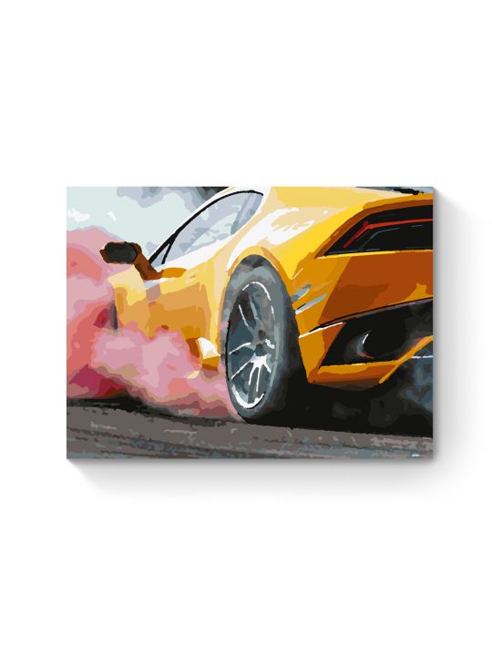 Картина по номерам на подрамнике «Авто дрифт» 25x20 см