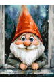 Картина по номерам без подрамника «Добрый гном» 25x20 см