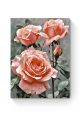 Картина по номерам на подрамнике «Три розы» 25x20 см