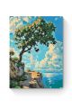Картина по номерам на подрамнике «Дуб на скале» 25x20 см