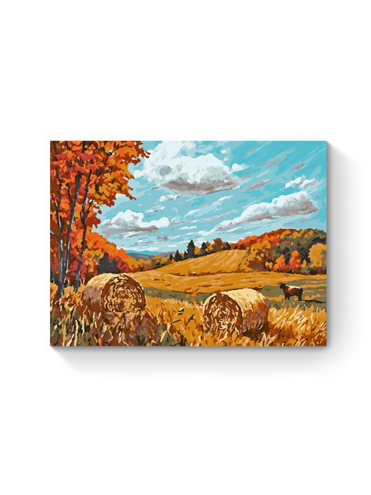 Картина по номерам на подрамнике «Поле пшеницы» 35x25 см Картина по номерам на подрамнике «Поле пшеницы» 35x25 см