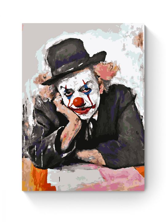 Картина по номерам на подрамнике «Клоун» 35x25 см