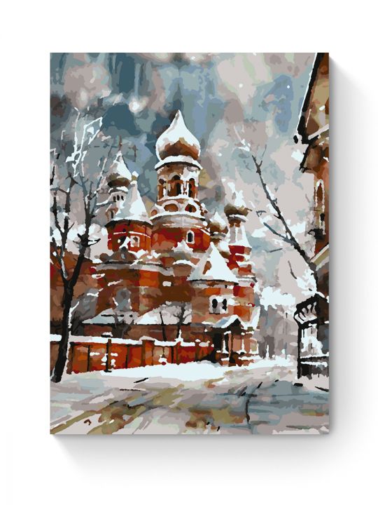 Картина по номерам на подрамнике «Зимний собор» 35x25 см
