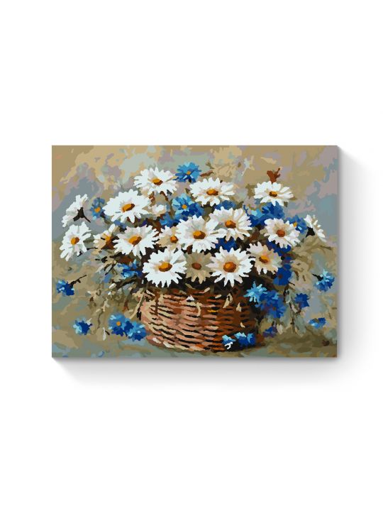 Картина по номерам на подрамнике «Ромашки» 25x20 см Картина по номерам на подрамнике «Ромашки» 25x20 см