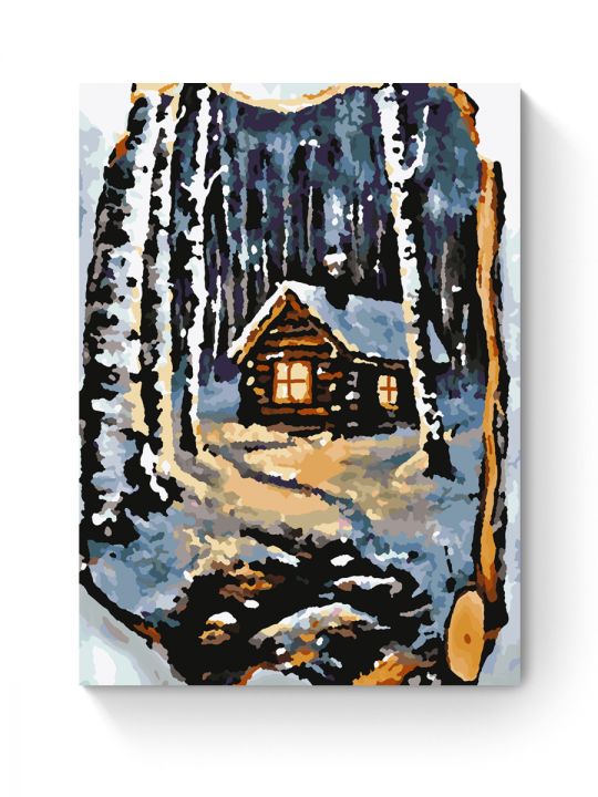 Картина по номерам на подрамнике «Береста» 25x20 см