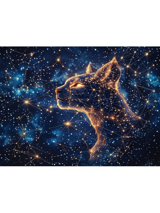 Картина интерьерная «Созвездие Рыси» холст 25x35 см