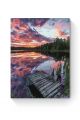 Картина по номерам на подрамнике «Закат на реке» 35x25 см