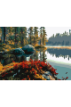 Картина по номерам на подрамнике «Карелия» 35x25 см