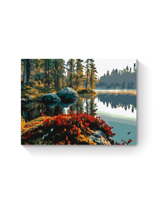 Картина по номерам на подрамнике «Карелия» 35x25 см Картина по номерам на подрамнике «Карелия» 35x25 см