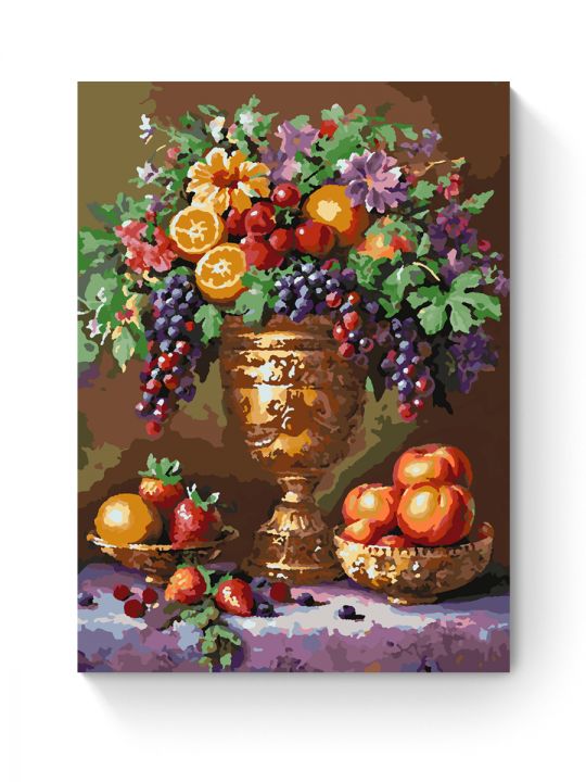 Картина по номерам на подрамнике «Фруктовый пир» 35x25 см