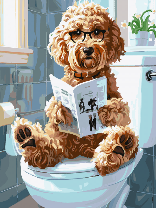 Картина по номерам без подрамника «На досуге» 70x50 см