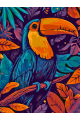 Картина по номерам на подрамнике «Птица Тукан» 70x50 см