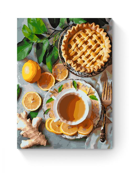 Картина по номерам на подрамнике «Лимонный вкус» 70x50 см