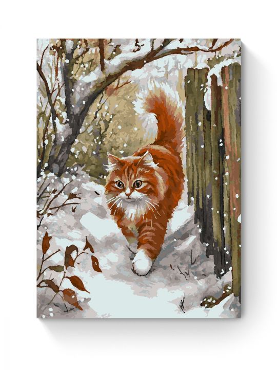 Картина по номерам на подрамнике «Рыжий кот» 70x50 см