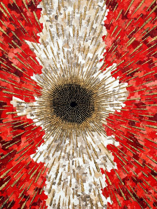 Картина интерьерная «Взрыв» холст 130x100 см