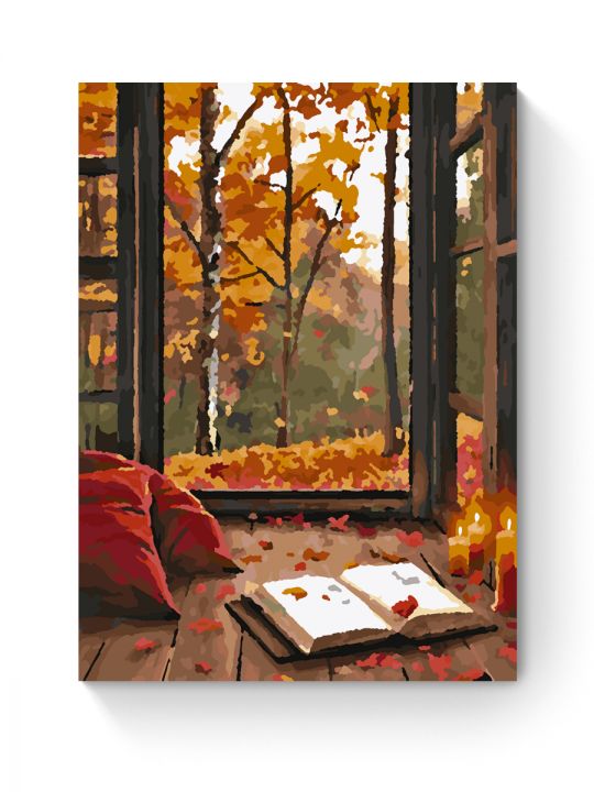 Картина по номерам на подрамнике «Вид на осень» 25x20 см Картина по номерам на подрамнике «Вид на осень» 25x20 см