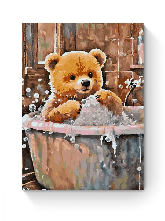 Картина по номерам на подрамнике «Мишутка» 35x25 см