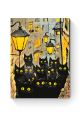 Картина по номерам на подрамнике «Черные коты» 70x50 см