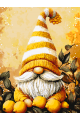 Картина по номерам без подрамника «Лимонный гном» 70x50 см