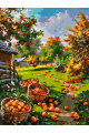 Картина по номерам без подрамника «Урожай яблок» 70x50 см