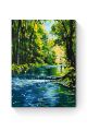 Картина по номерам на подрамнике «Лесная река» 70x50 см