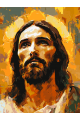Картина по номерам на подрамнике «Образ Иисуса» 25x20 см