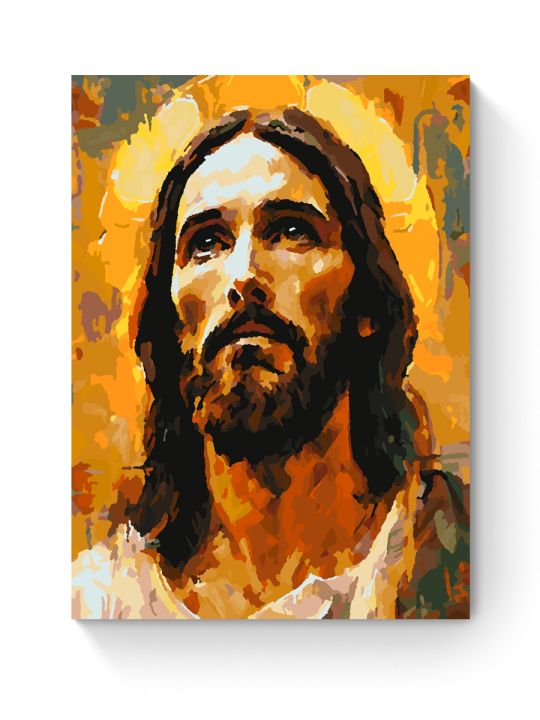 Картина по номерам на подрамнике «Образ Иисуса» 25x20 см