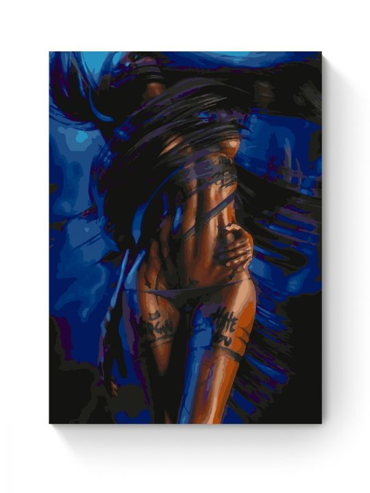 Картина по номерам на подрамнике «Обнаженная» 70x50 см