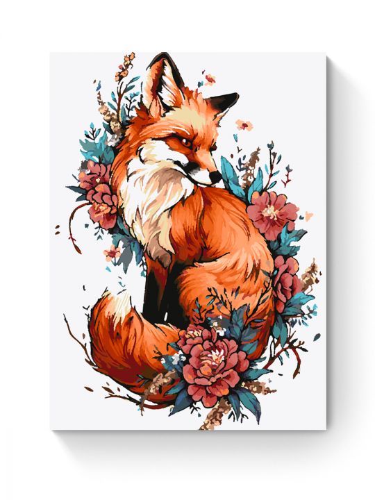 Картина по номерам на подрамнике «Лисица» 70x50 см