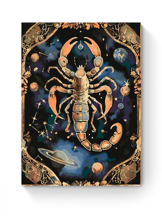 Картина по номерам на подрамнике «Скорпион» 70x50 см