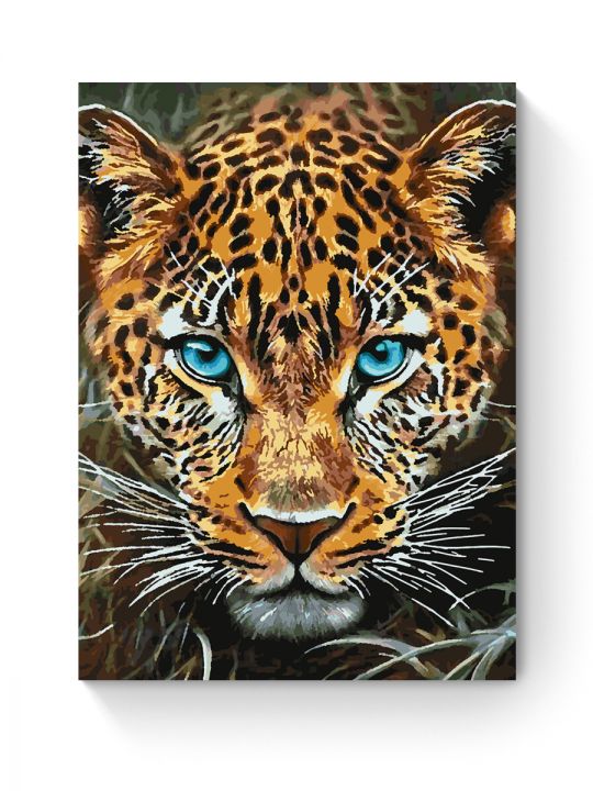 Картина по номерам на подрамнике «Леопард» 70x50 см