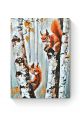 Картина по номерам на подрамнике «Две белочки» 70x50 см