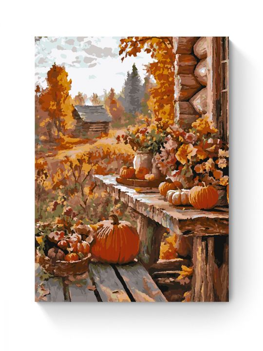 Картина по номерам на подрамнике «Дары осени» 70x50 см