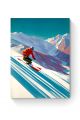 Картина интерьерная на подрамнике «Лыжник» 70x50 см