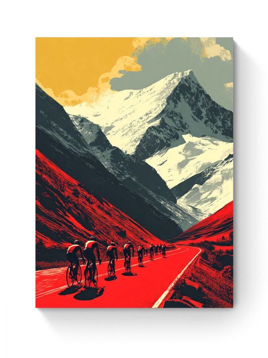 Картина интерьерная на подрамнике «Велотур» 40x30 см