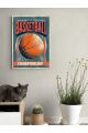 Картина интерьерная «Баскетбол» холст 18x24 см